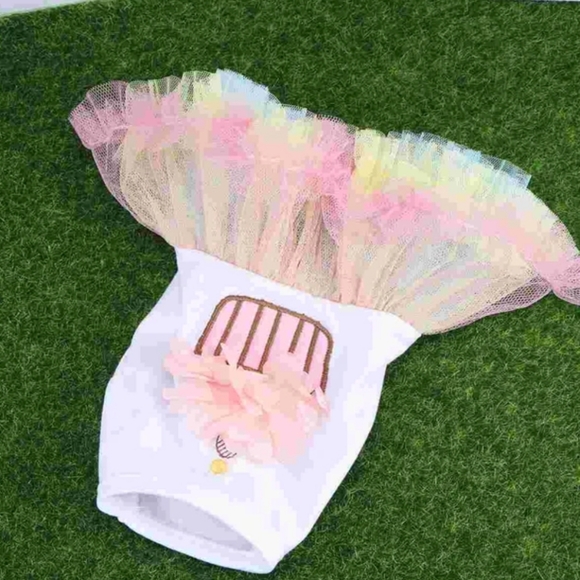Pet Puppy Birthday Cake Tutu - Picture 2 of 5